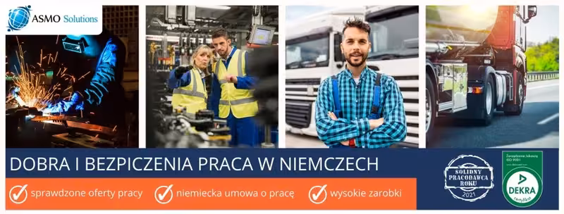 Praca Niemcy Kierowca C, 2700 - 2850 € na rękę - solo chłodnia z bezpłatnym zakwaterowaniem, wolne w