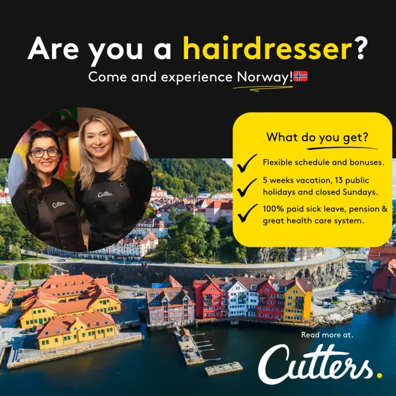 Fryzjer / fryzjerka - praca w Norwegii