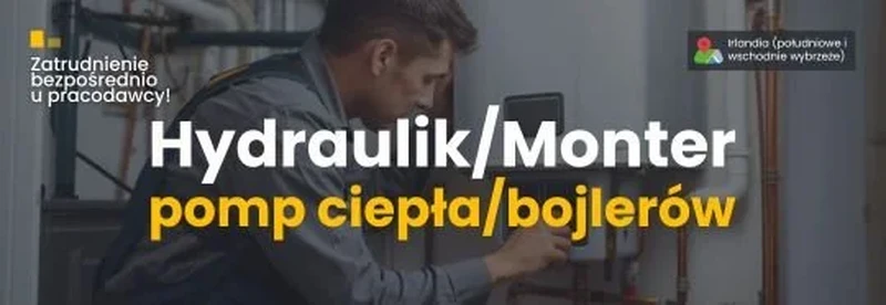 Irlandia. Monter pomp ciepła/bojlerów