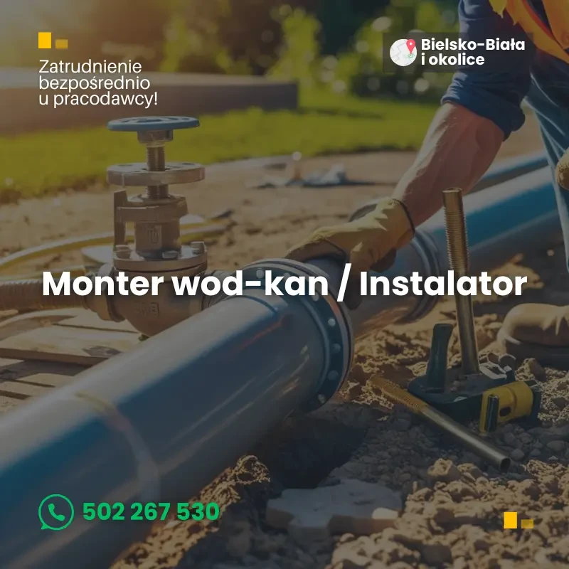 Monter wod-kan/Instalator. Bielsko-Biała