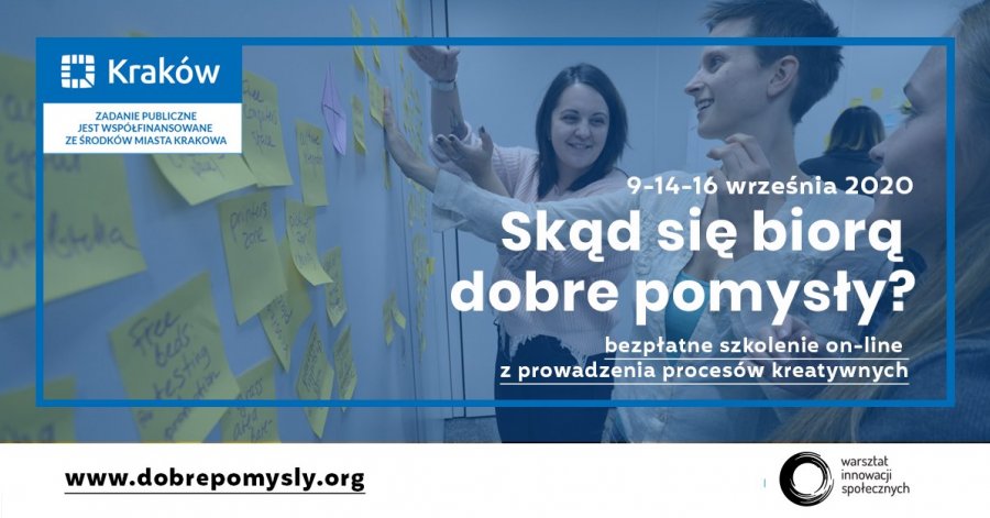 Skąd się biorą dobre pomysły? Bezpłatne szkolenie online