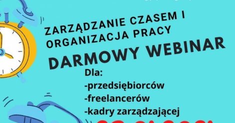 Zarządzanie czasem i organizacja pracy - webinar