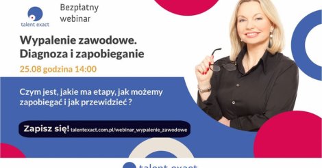 Wypalenie zawodowe. Diagnoza i zapobieganie - bezpłatny webinar